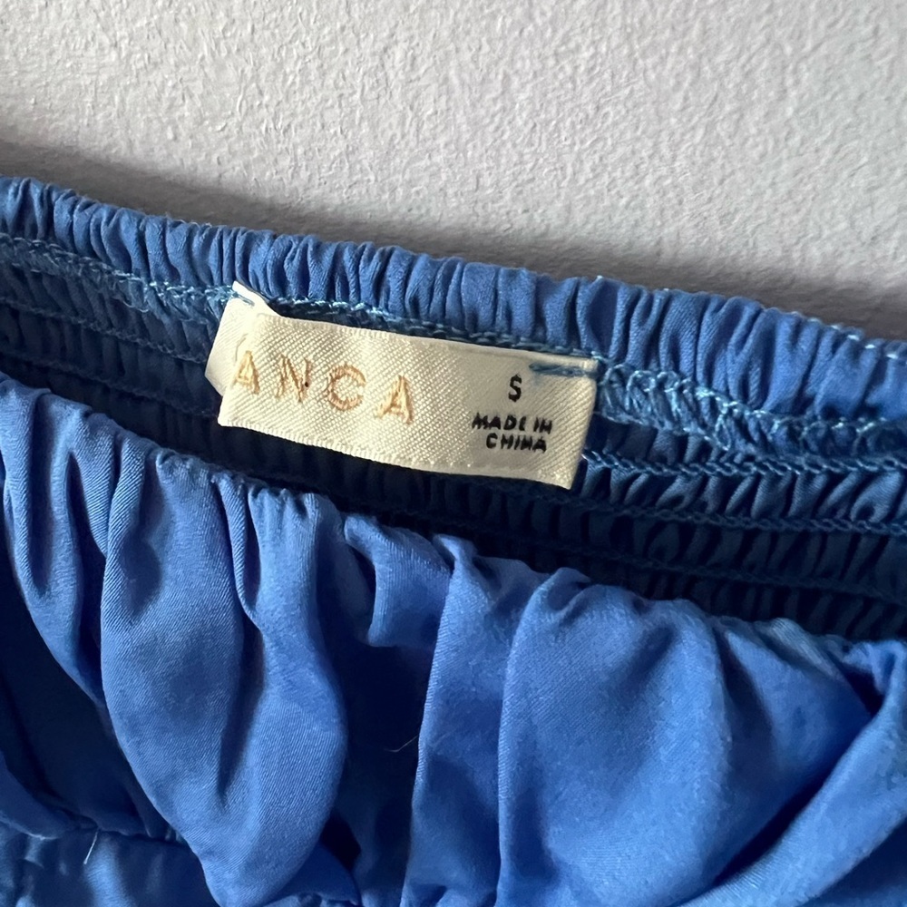 O. Vianca Blue Long Sleeve Blouse - Picture 4 of 6